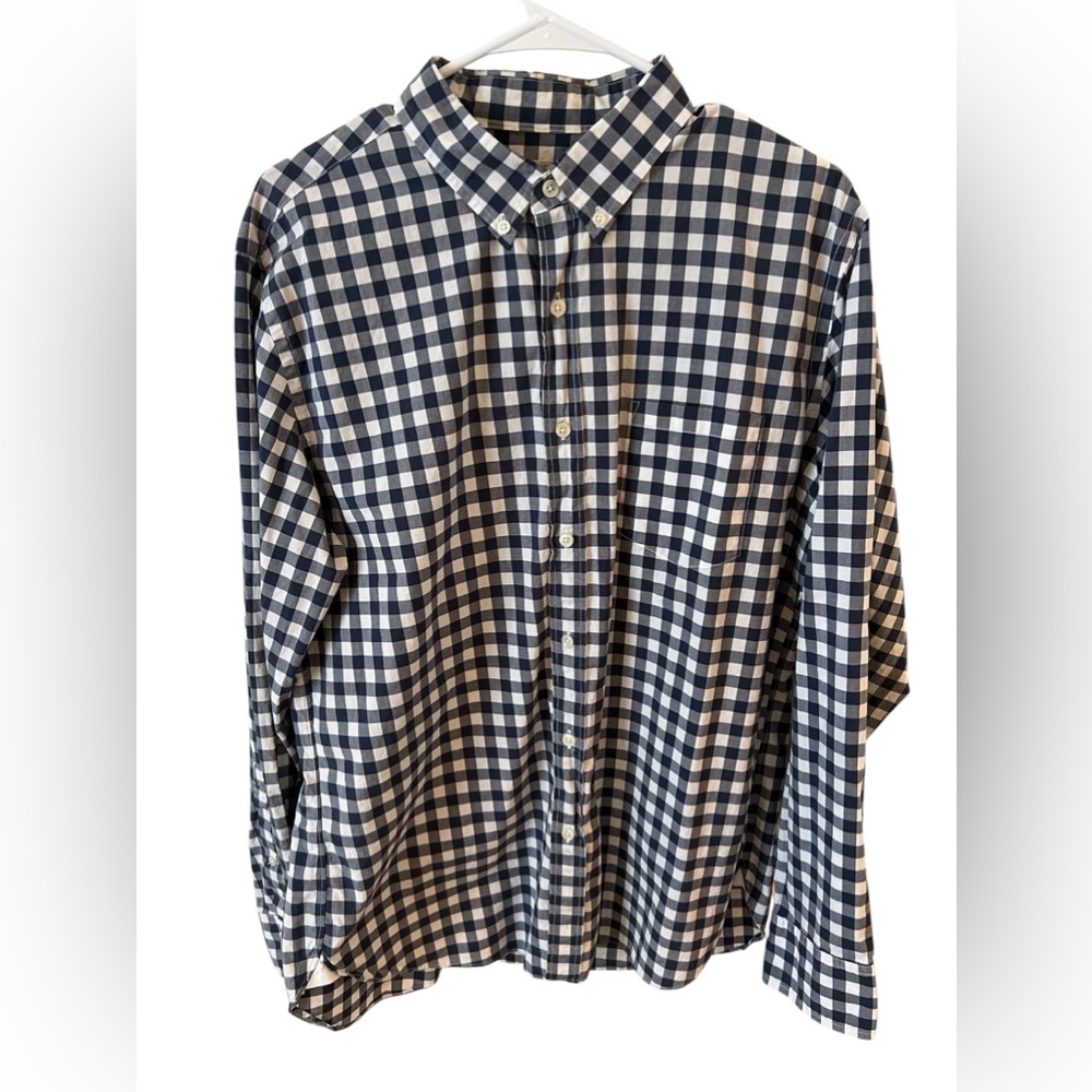 J.Crew Long Sleeve  Multicolor Check Button Up Preppy Shirt Size L